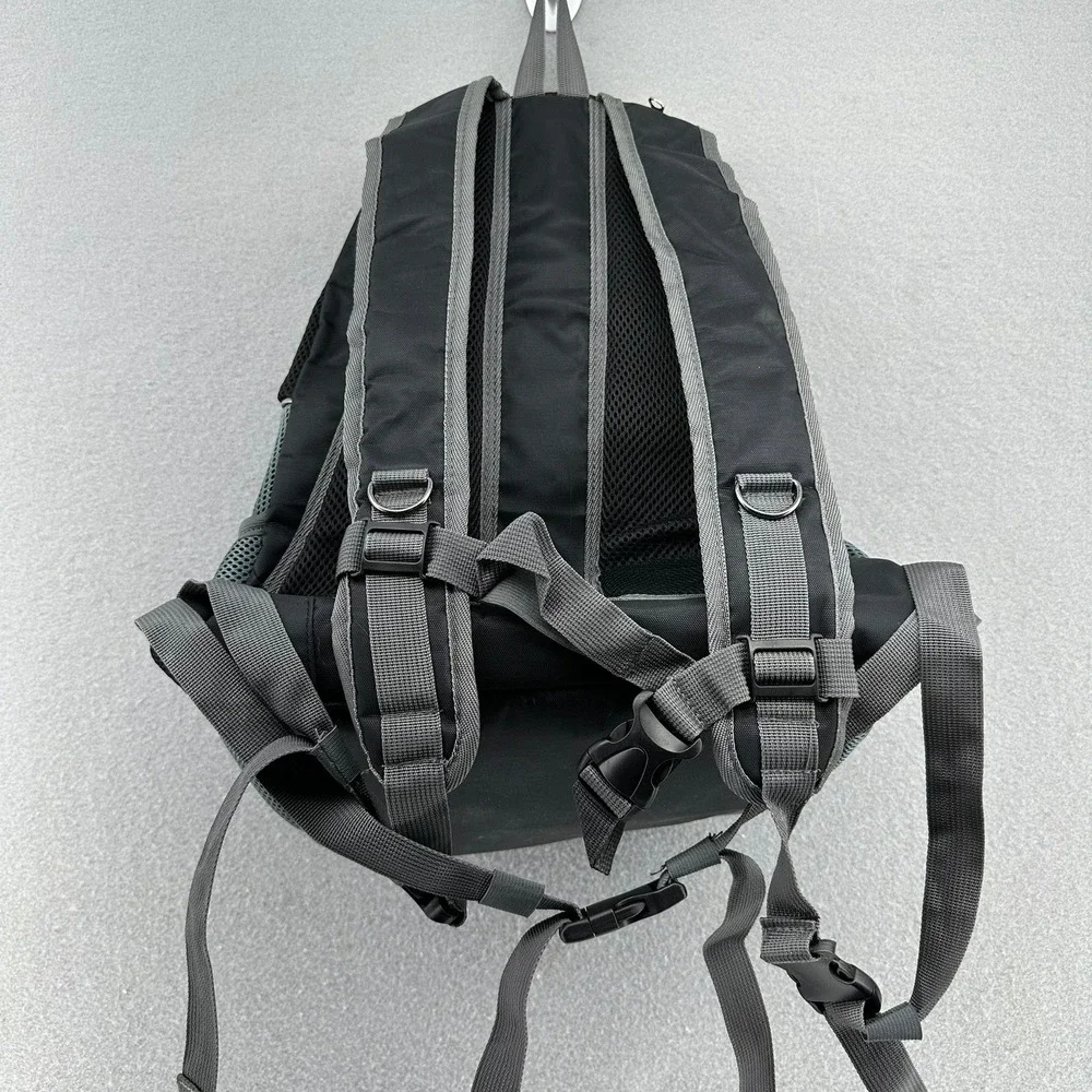 WOYYHO Pet Carrier Backpack Portable Ventilate Travel Bag Black Gray Dog Cat NEW